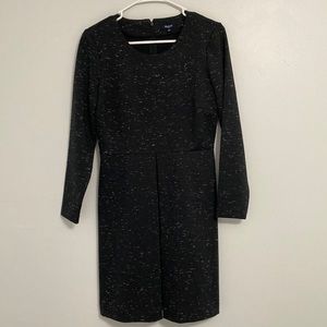 Structured Long-sleeve Black Madewell Dress